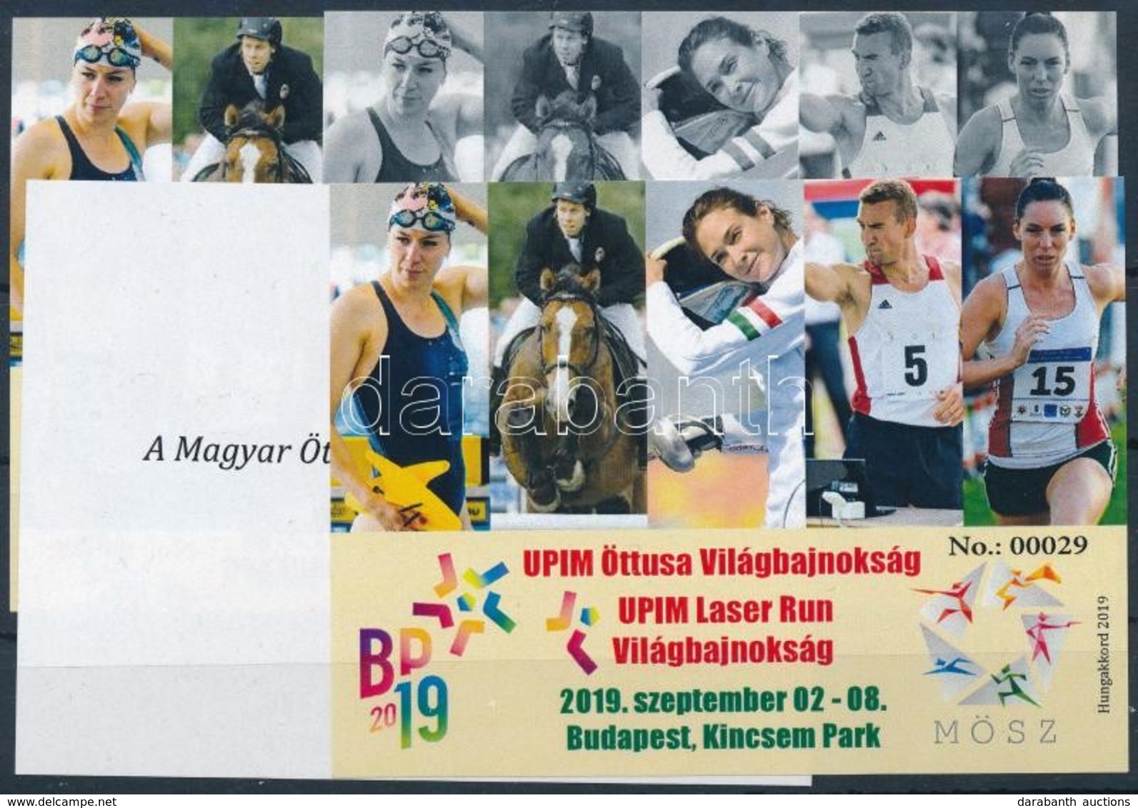 ** 2019 UPIM Öttusa Világbajnokság - UPIM Laser Run 4 Db-os Emlékív Garnitúra Ajándék No.: 00029 - Autres & Non Classés