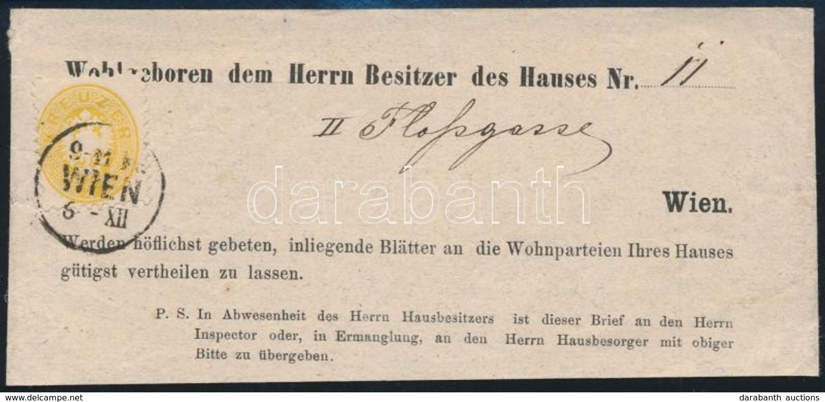~1864 2kr Címszalagon 'WIEN' (Ferchenbauer EUR 500.-) - Andere & Zonder Classificatie
