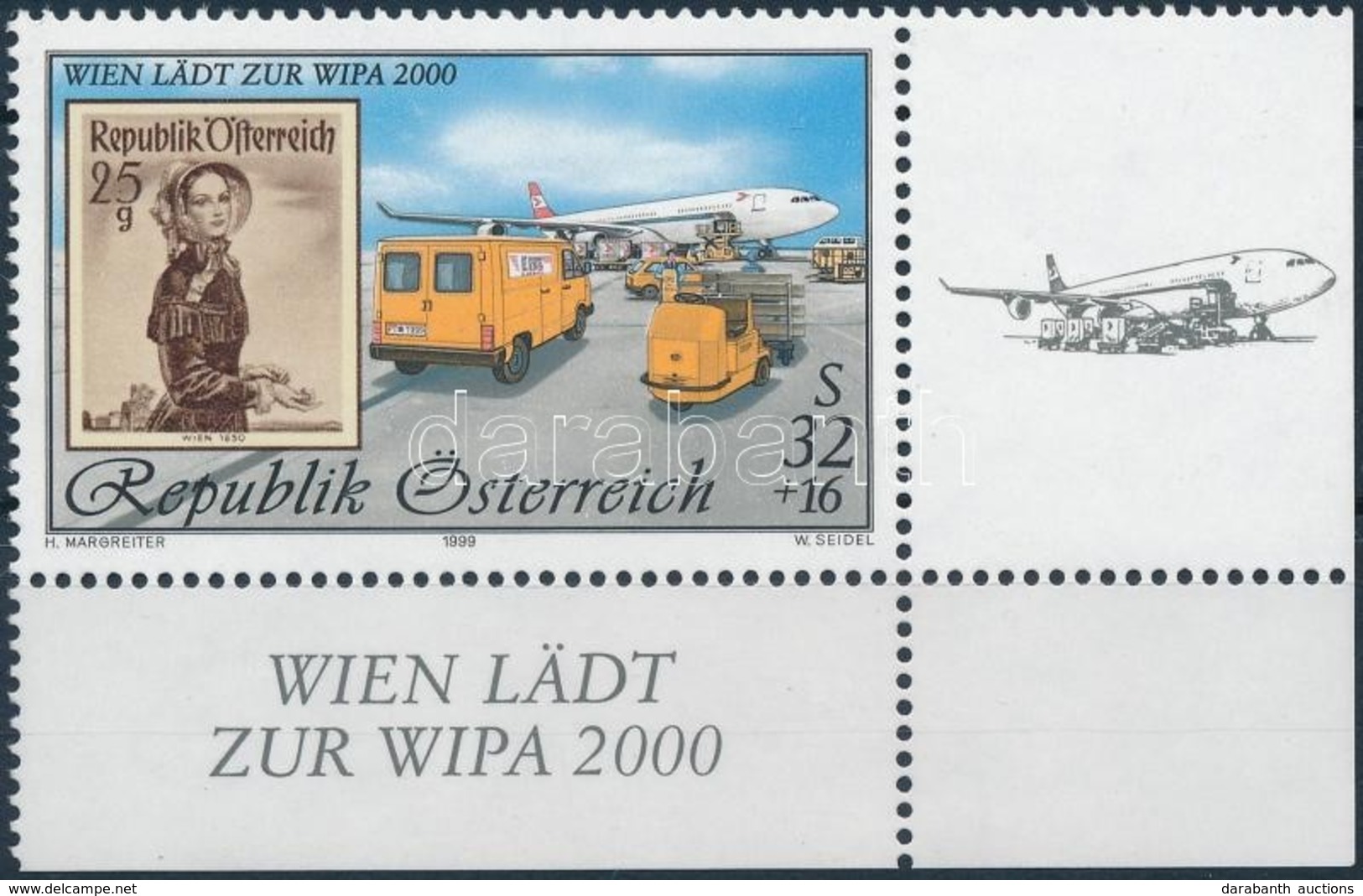 ** 1999 WIPA 2000, Bécs (III) ívsarki Bélyeg,
WIPA 2000, Wien (III) Corner Stamp
Mi 2292 I - Sonstige & Ohne Zuordnung