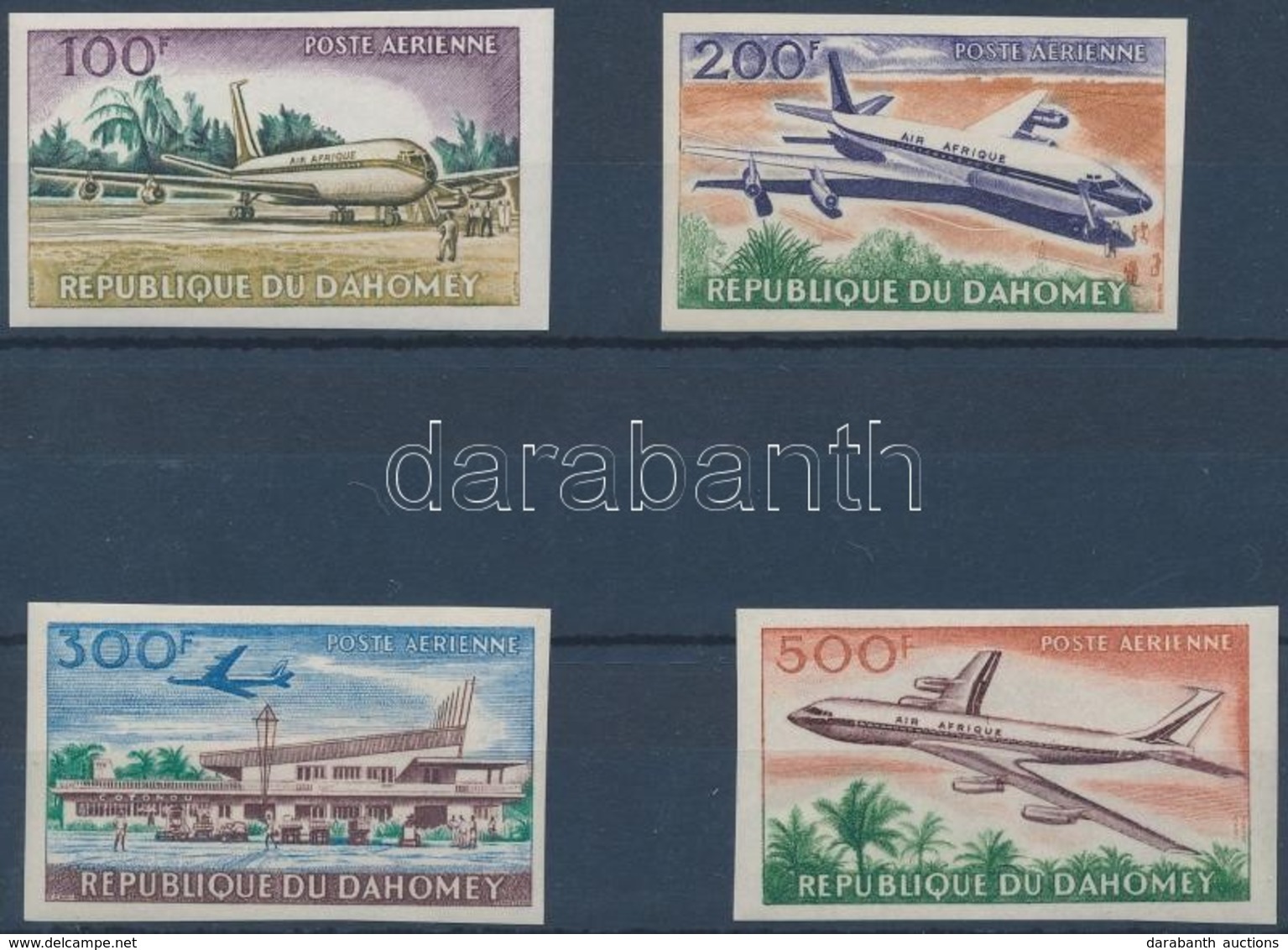 ** 1963 Repülőtér Vágott Sor Mi 222-225 - Other & Unclassified