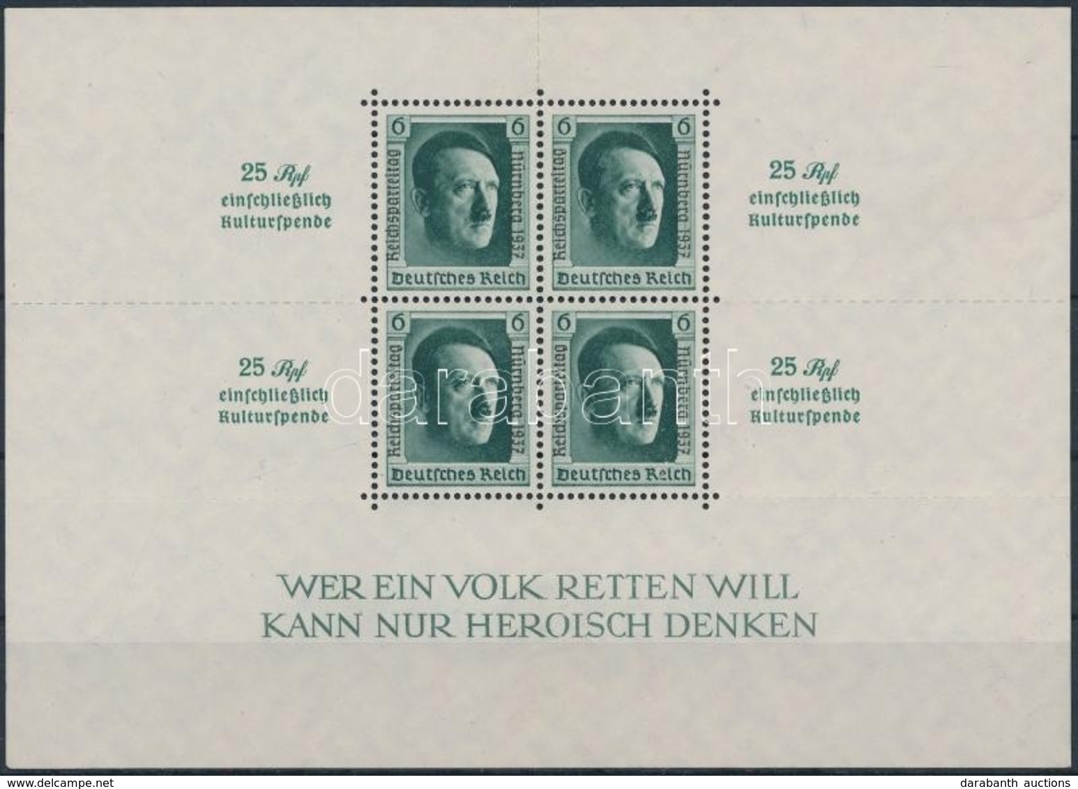 (*) 1937 Hitler Blokk Mi Bl 11 (**Mi EUR 320.-) - Sonstige & Ohne Zuordnung