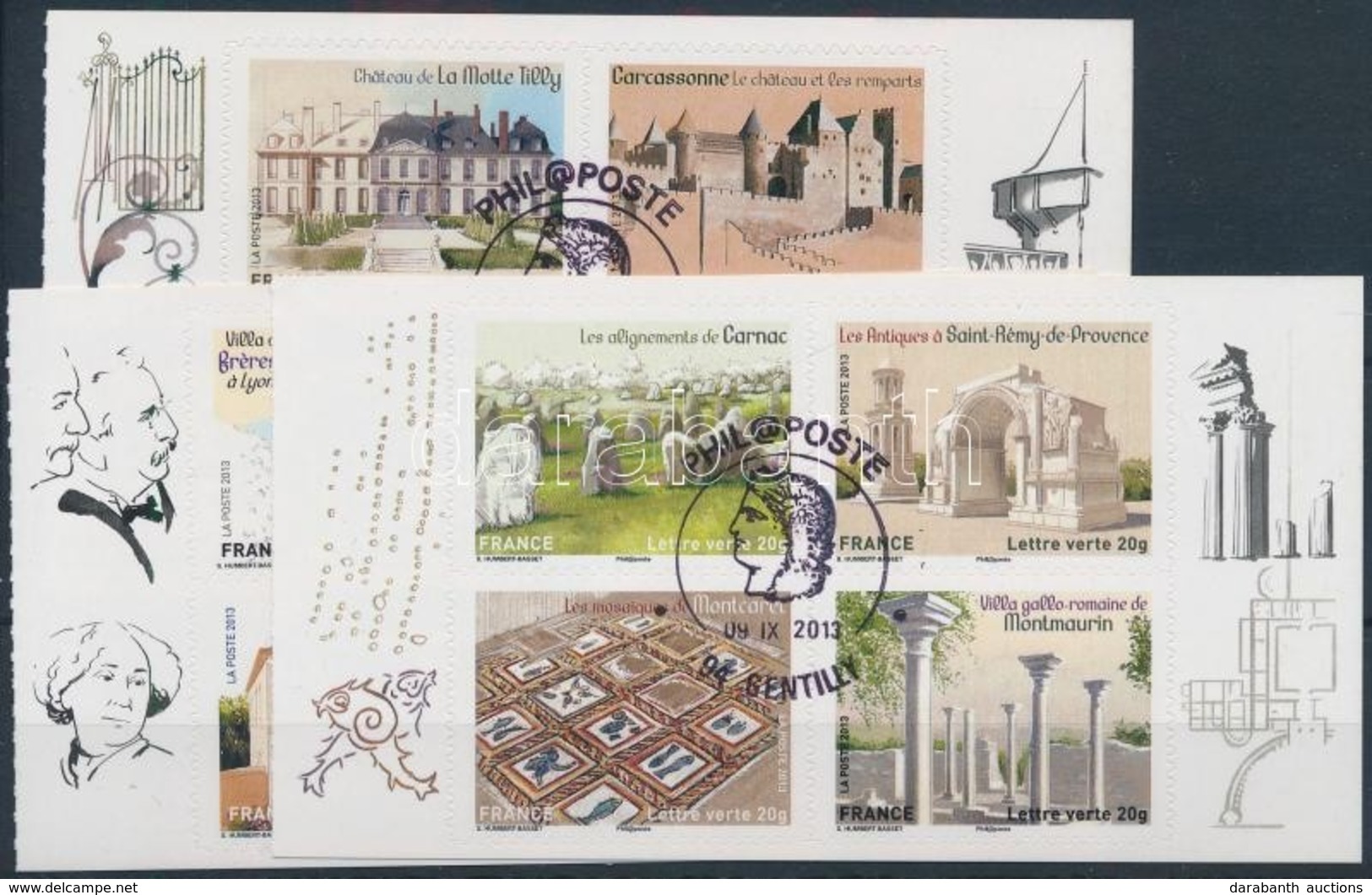 O 2013 Történelmi épületek Bélyegfüzet Lapok Elsőnapi Bélyegzéssel,
Historical Buildings Stamp-booklet Sheets With First - Sonstige & Ohne Zuordnung