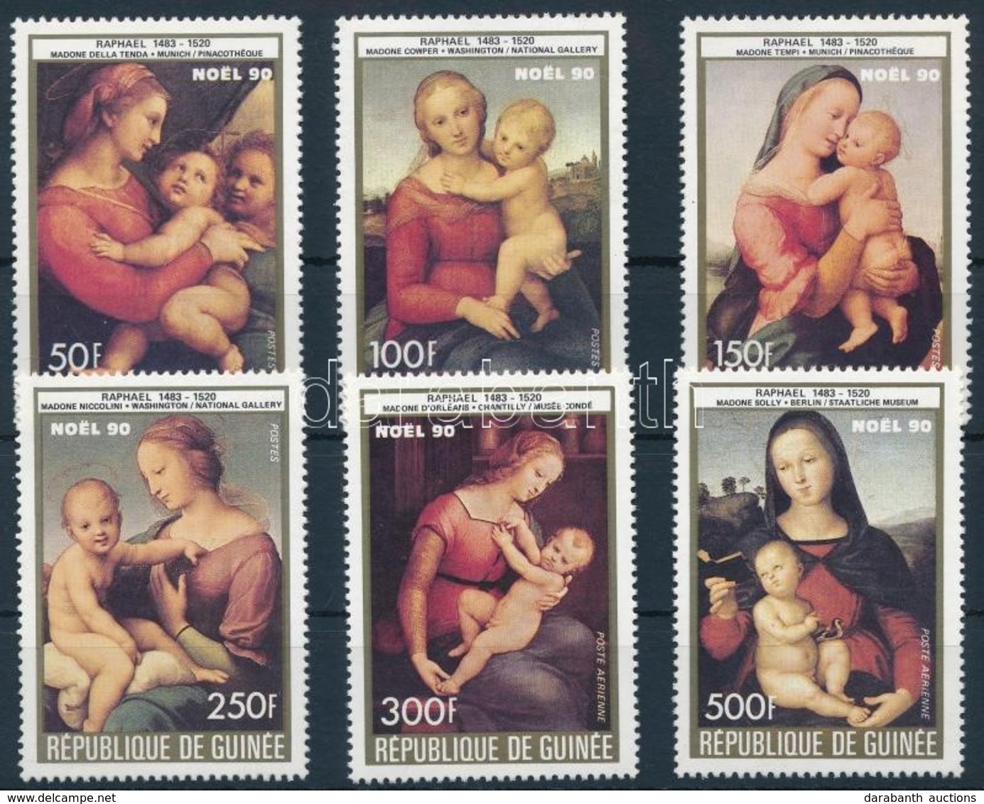 ** 1991 Karácsony, Rafaello Sor,
Christmas, Raphael Set
Mi 1301-1306 - Sonstige & Ohne Zuordnung