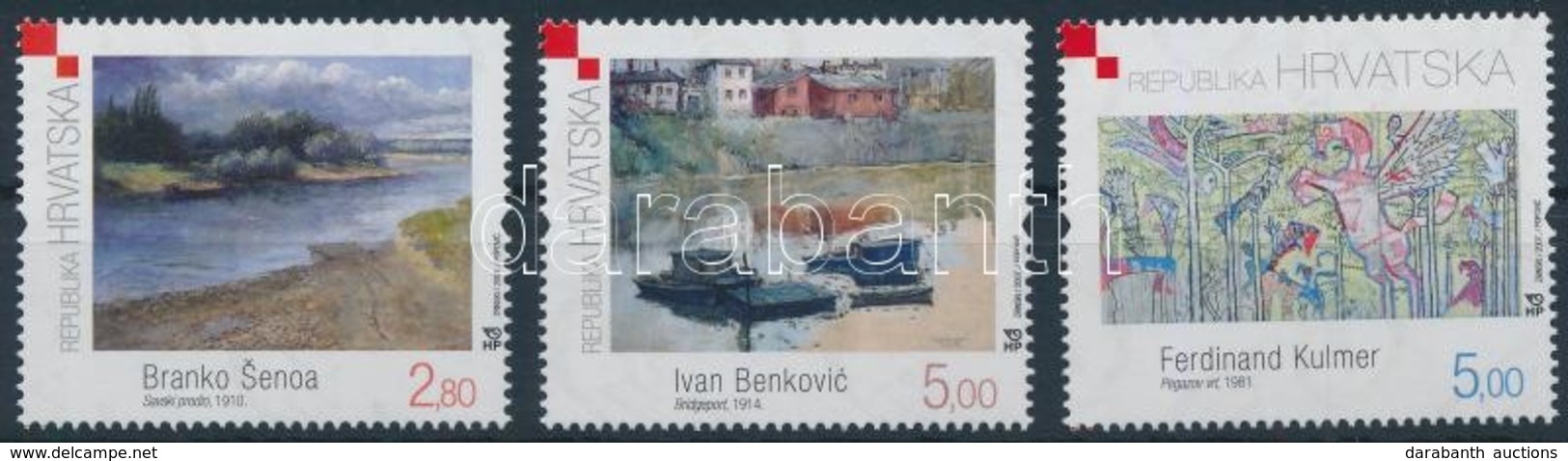 ** 2007 Festmények Sor,
Paintings Set
Mi 829-831 - Other & Unclassified