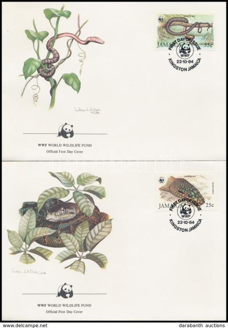 1984 WWF: Boa Sor Mi 591 I-594 I 4 Db FDC-n - Autres & Non Classés