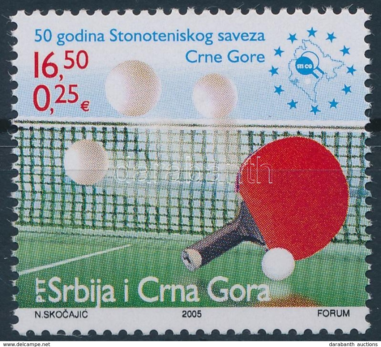 ** 2005 Asztali Tenisz Bélyeg,
Table Tennis Stamp
Mi 3243 - Autres & Non Classés