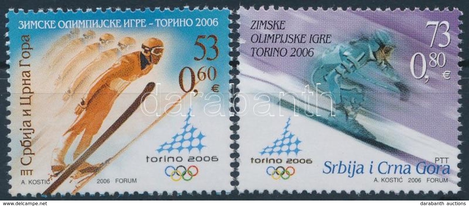 ** 2006 Téli Olimpia Sor,
Winter Olympics Set
Mi 3313-3314 - Sonstige & Ohne Zuordnung