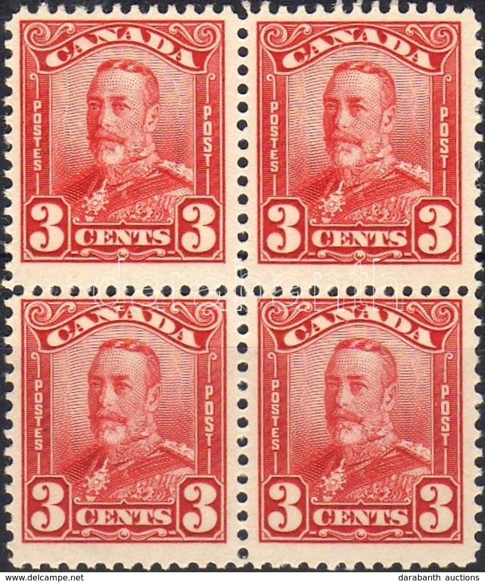 ** 1928 V. György Mi 130 Négyestömb / Block Of 4 - Sonstige & Ohne Zuordnung