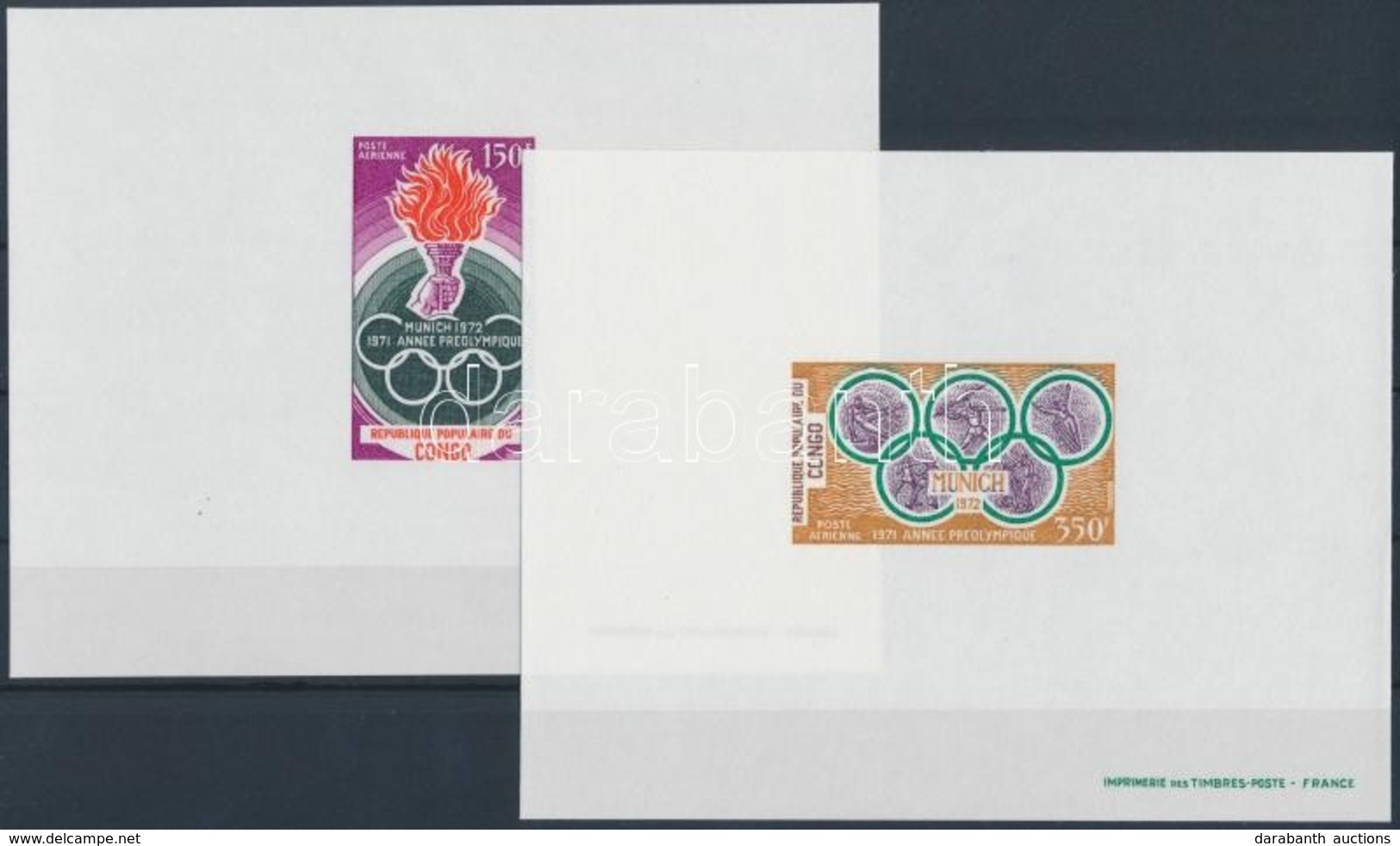 ** 1971 Müncheni Olimpia Mi 312-313 De Lux Blokkok - Other & Unclassified