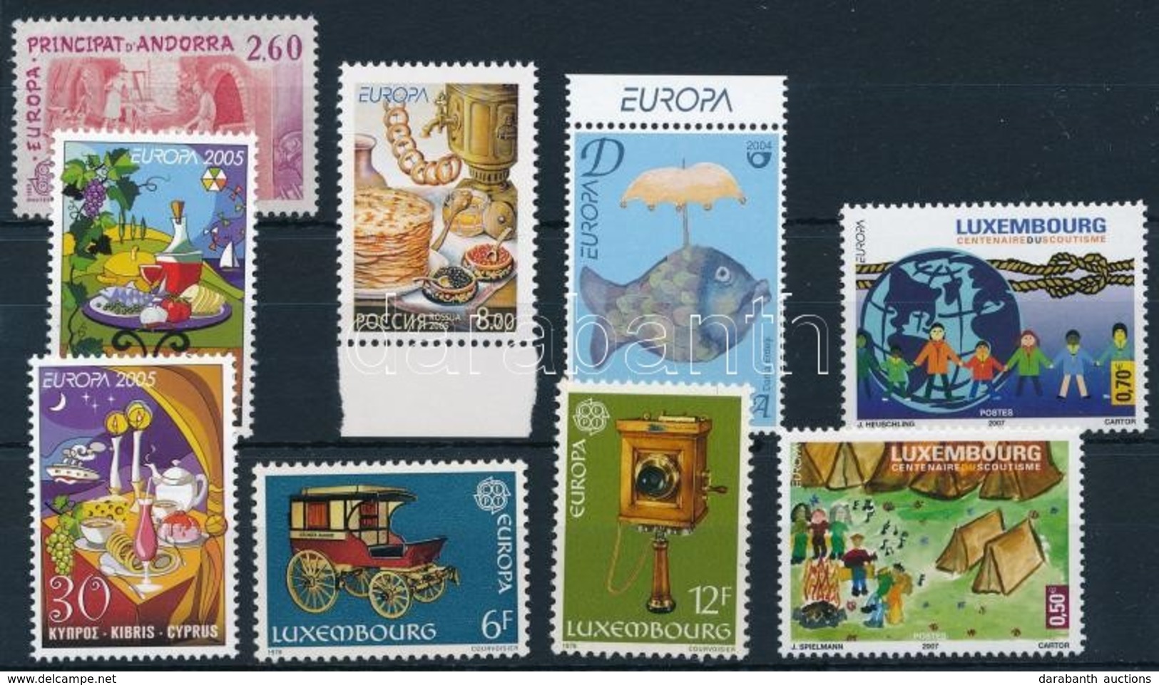 ** Europa CEPT 1979-2007  3 Klf Sor + 3 Klf önálló érték - Autres & Non Classés