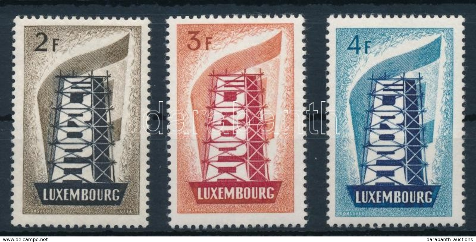 ** 1956 Europa CEPT Sor Mi 555-557 - Autres & Non Classés