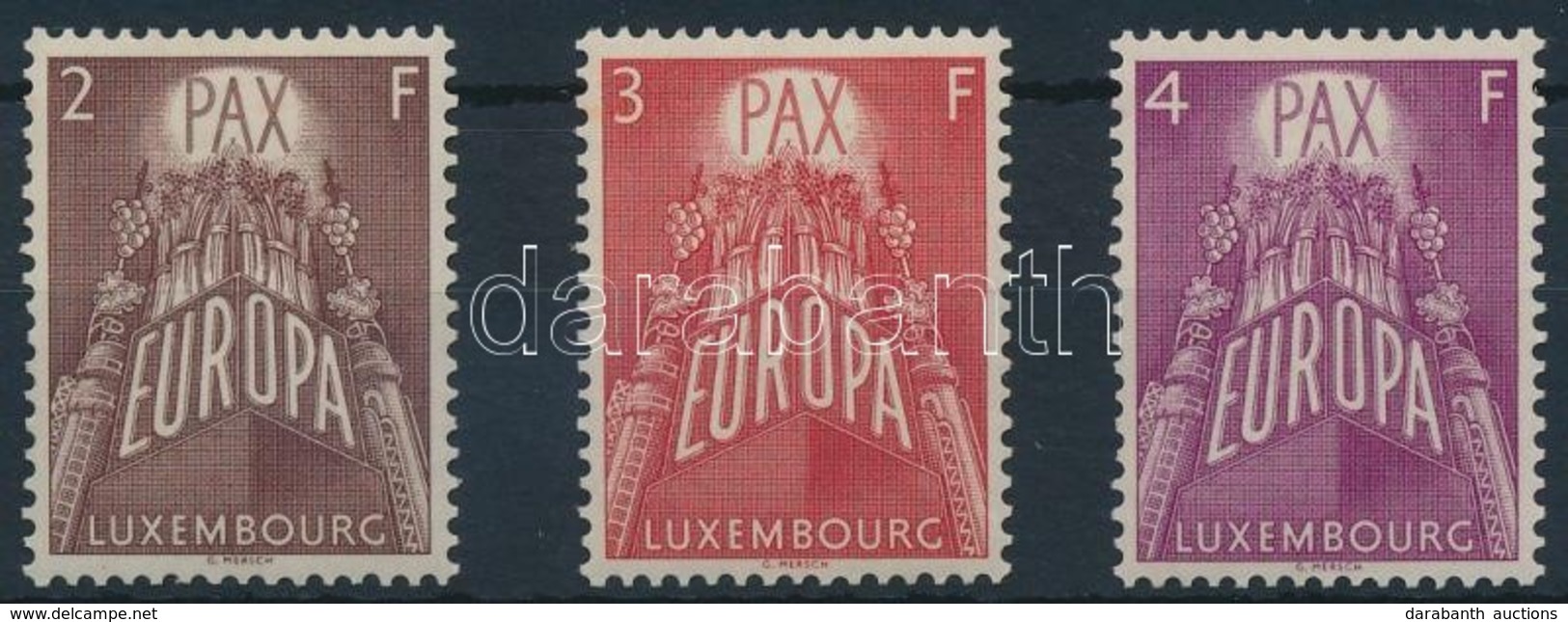 ** 1957 Európa Mi 572-574 - Autres & Non Classés