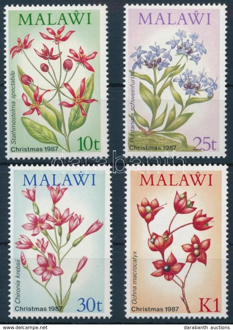 ** 1987 Karácsony, Virágok Sor,
Christmas, Flowers Set
Mi 489-492 - Autres & Non Classés