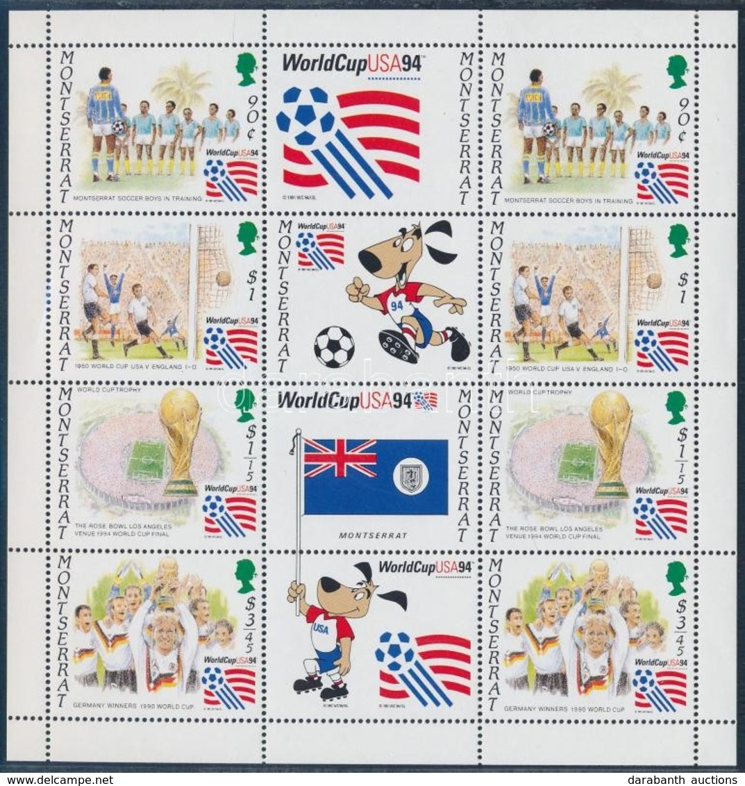 ** 1994 Labdarúgó-világkupa 1994, USA Kisív,
Football World Cup 1994, USA Mini Sheet
Mi 896-899 - Autres & Non Classés
