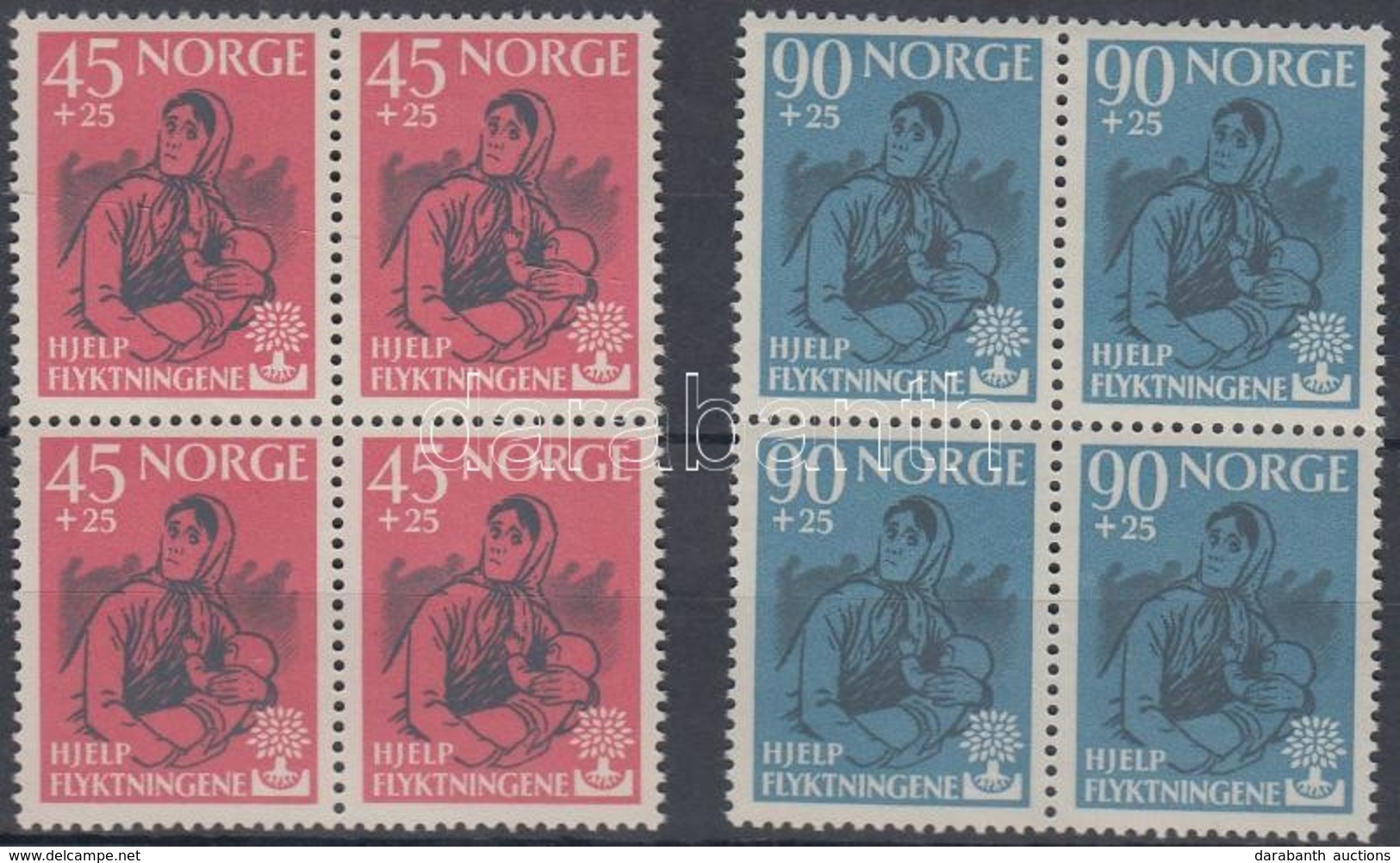 ** 1960 Menekültek éve Sor Négyestömbökben Mi 442-443 - Andere & Zonder Classificatie