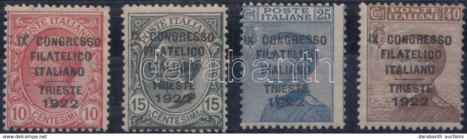 ** 1922 Kongresszus Sor Felülnyomással Mi 153-156 - Other & Unclassified