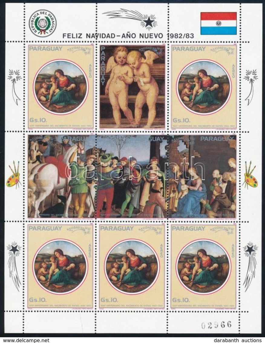 ** 1982 Karácsony Kisív,
Christmas Mini Sheet
Mi 3575-3577 - Autres & Non Classés