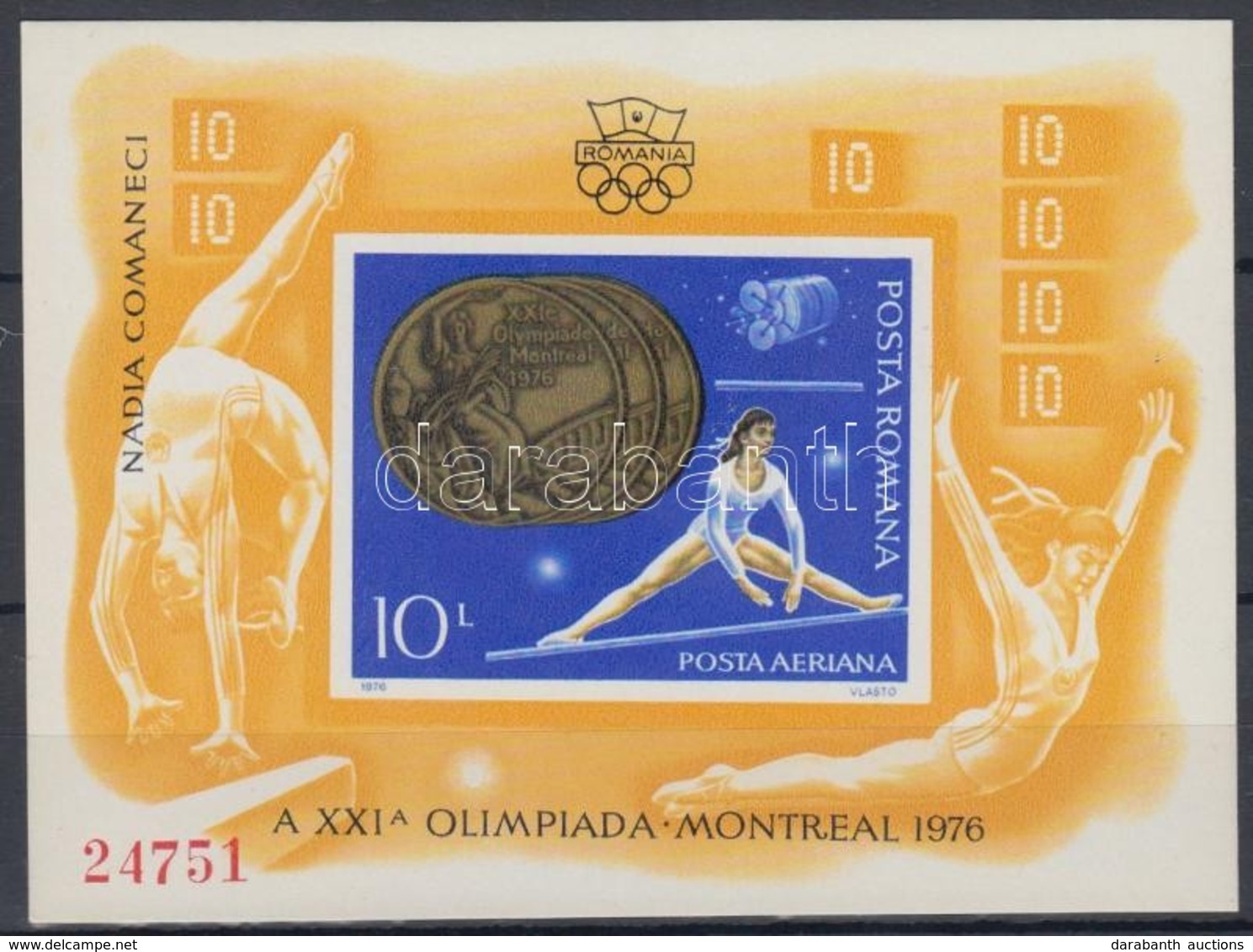 ** 1976 Montreali Nyári Olimpia Blokk Mi 138 - Sonstige & Ohne Zuordnung