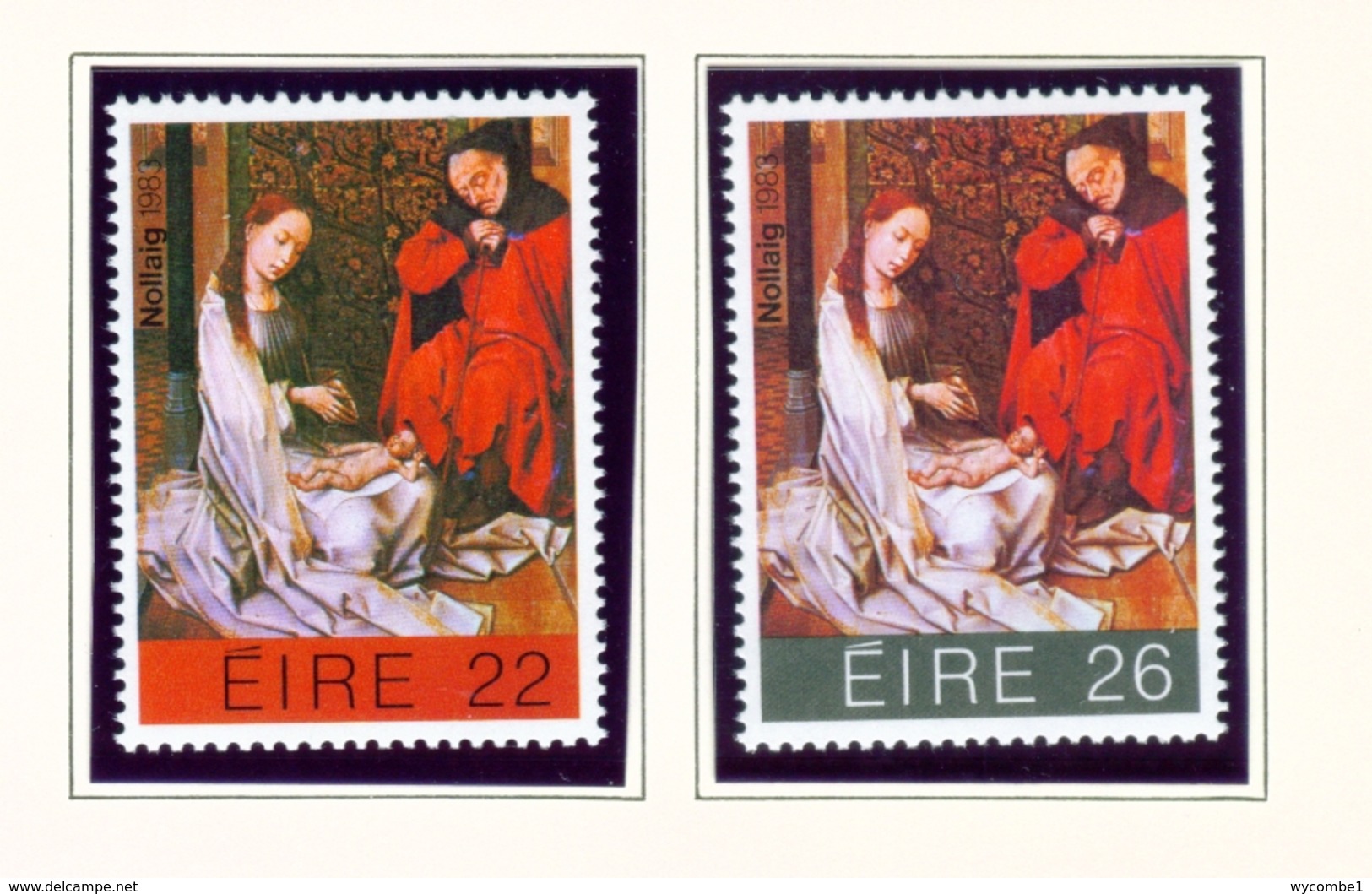 IRELAND  -  1983  Christmas  Set  Unmounted/Never Hinged Mint - Unused Stamps