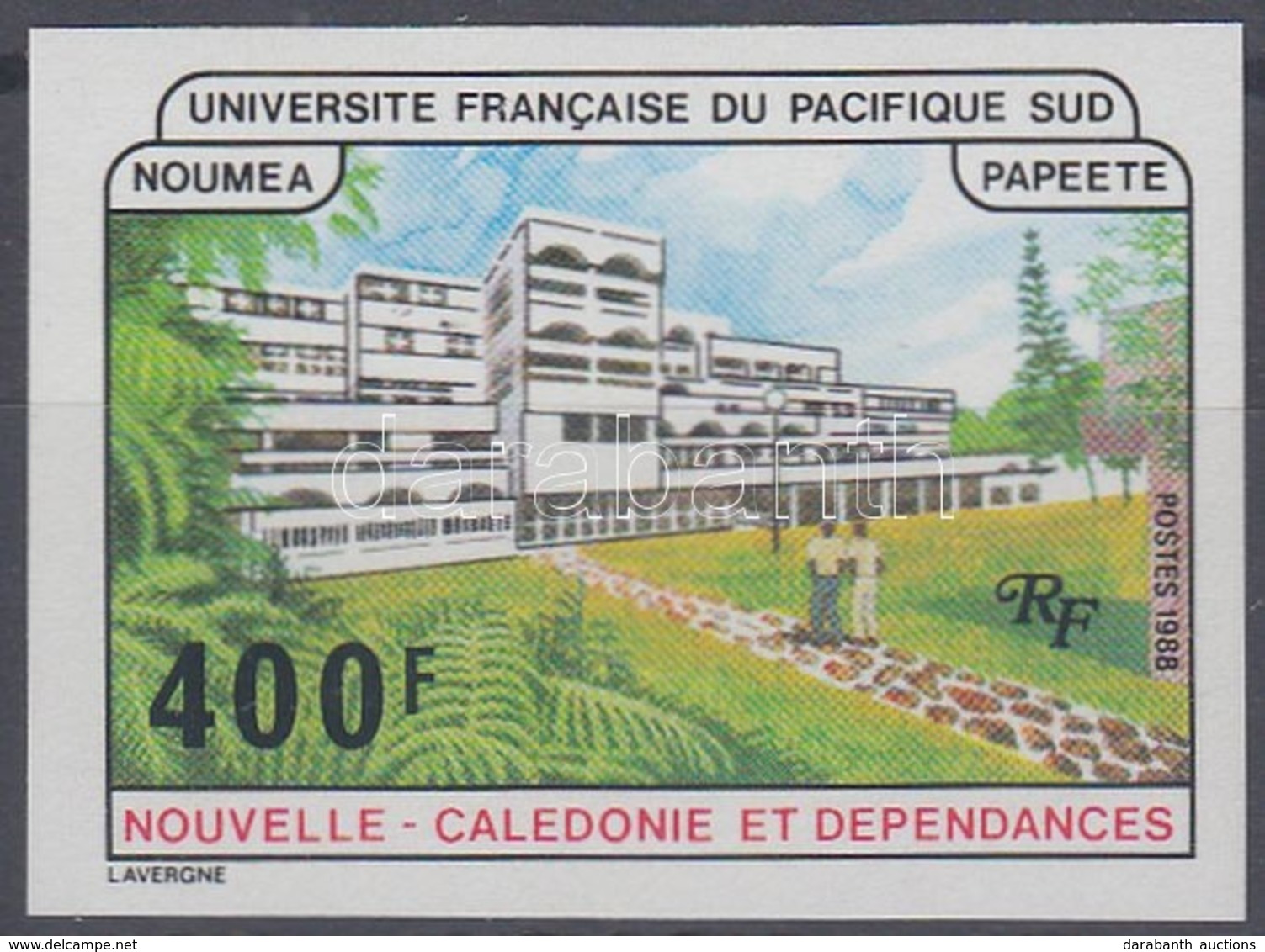 ** 1988 Francia Egyetem Nouméán és Papeete-en Vágott Bélyeg Mi 820 - Autres & Non Classés