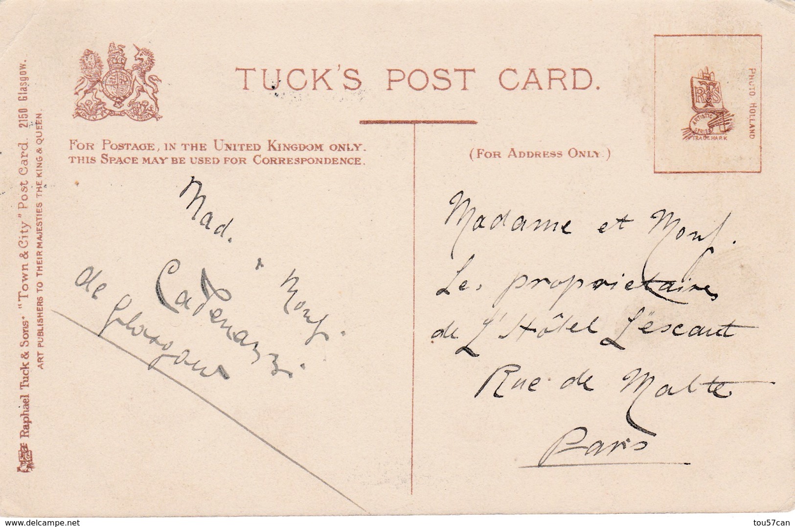 GLASGOW - SCOTLAND - UNITED KINGDOM -  ANIMATED  POSTCARD - NICE STAMPING. - Lanarkshire / Glasgow