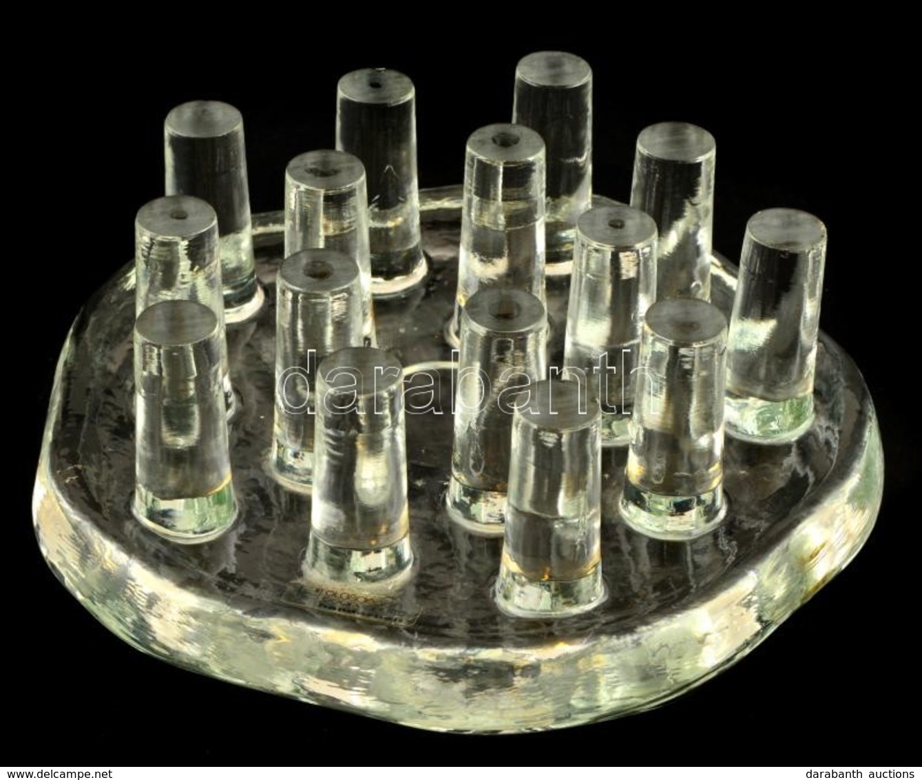 Georg Shutte Kézi Készítésű üveg Lábostartó, Jelzett. D: 19 Cm - Verre & Cristal