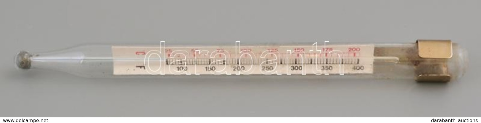 Régi Hőmérő, H: 21 Cm - Sonstige & Ohne Zuordnung
