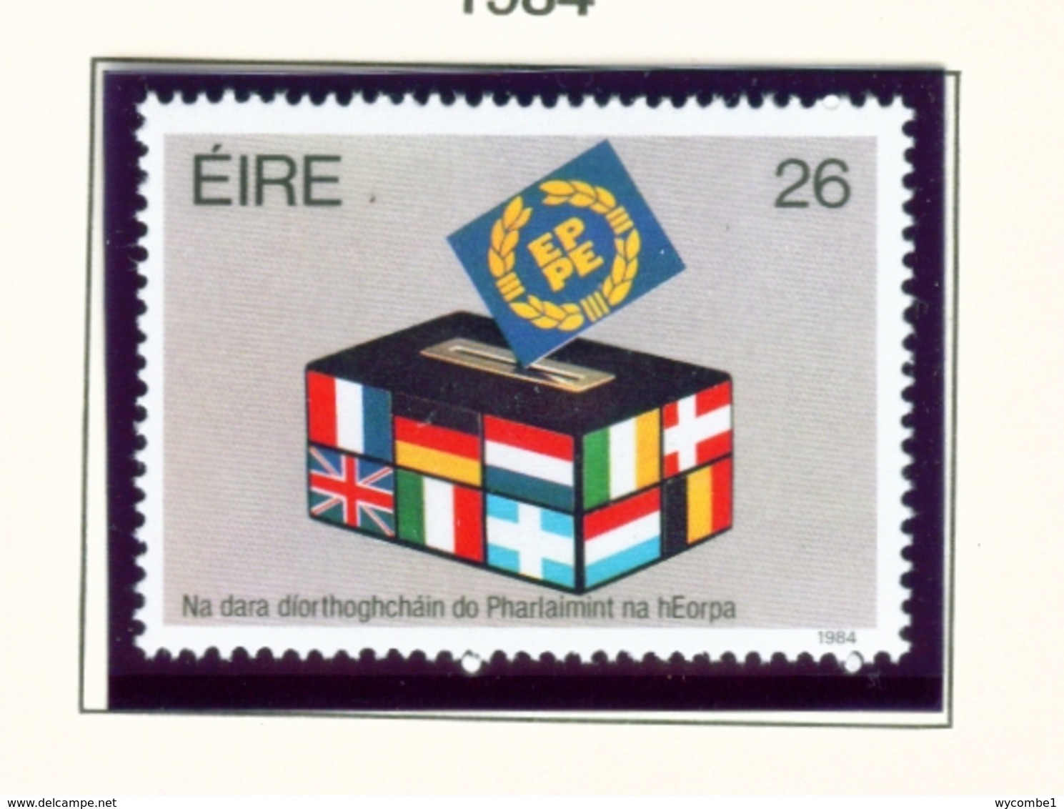 IRELAND  -  1984 European Elections Set  Unmounted/Never Hinged Mint - Unused Stamps