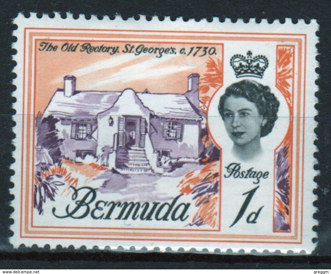 Bermuda Elizabeth II 1962 Single 1d Stamp From The Definitive Set. - Bermuda