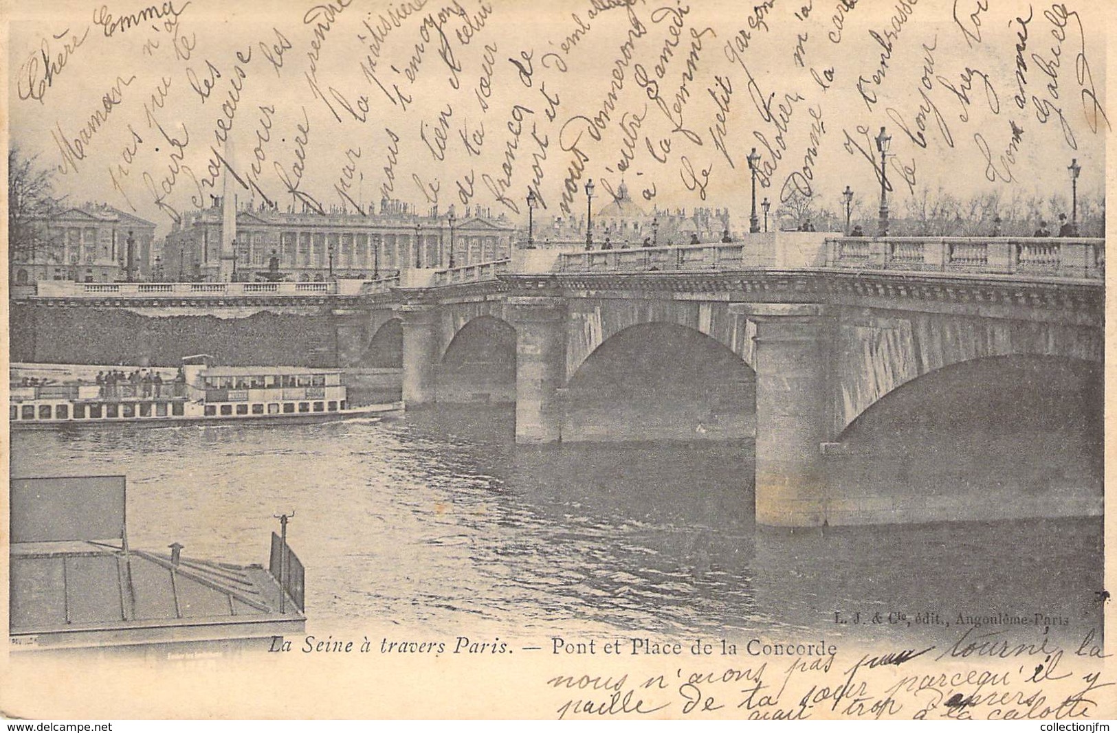 CPA FRANCE 75 "Paris, La Seine" / PENICHE / BATELLERIE - Non Classés