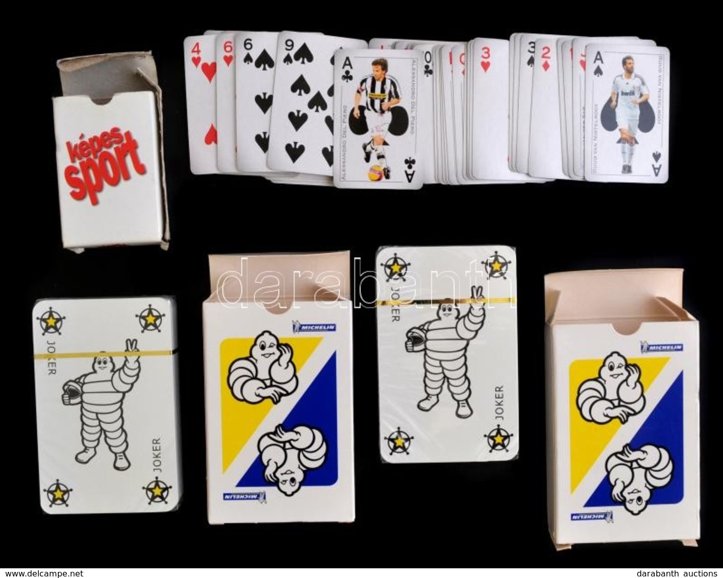 2 Pakli Póker és Egy Képes Sport Kártya - Autres & Non Classés