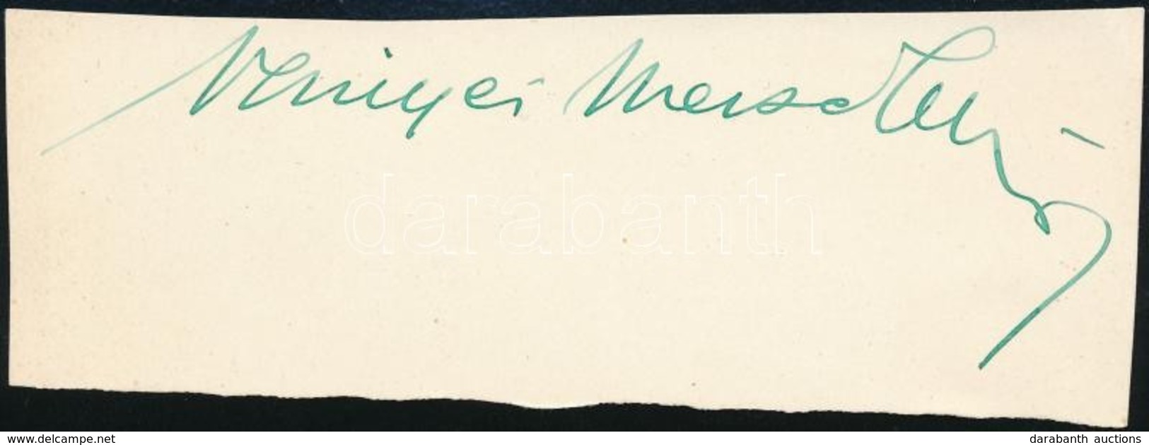 Szinyei Merse Jenő (1888-1957) Vallás és Közoktatásügyi Miniszter, Politikus, Klebelsberg Kuno Személyi Titkárának Aláír - Sonstige & Ohne Zuordnung