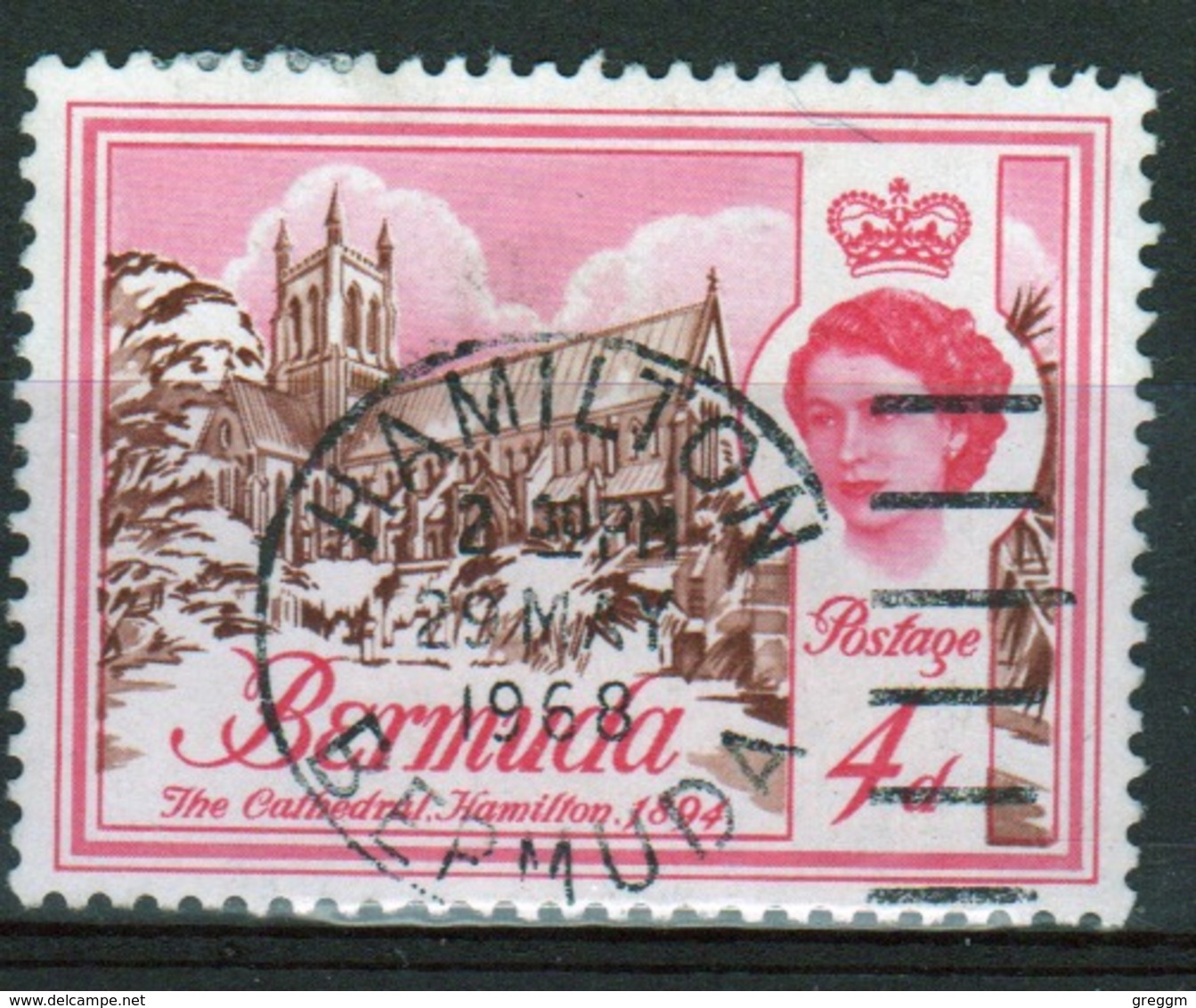 Bermuda Elizabeth II 1962 Single 4d Stamp From The Definitive Set. - Bermuda