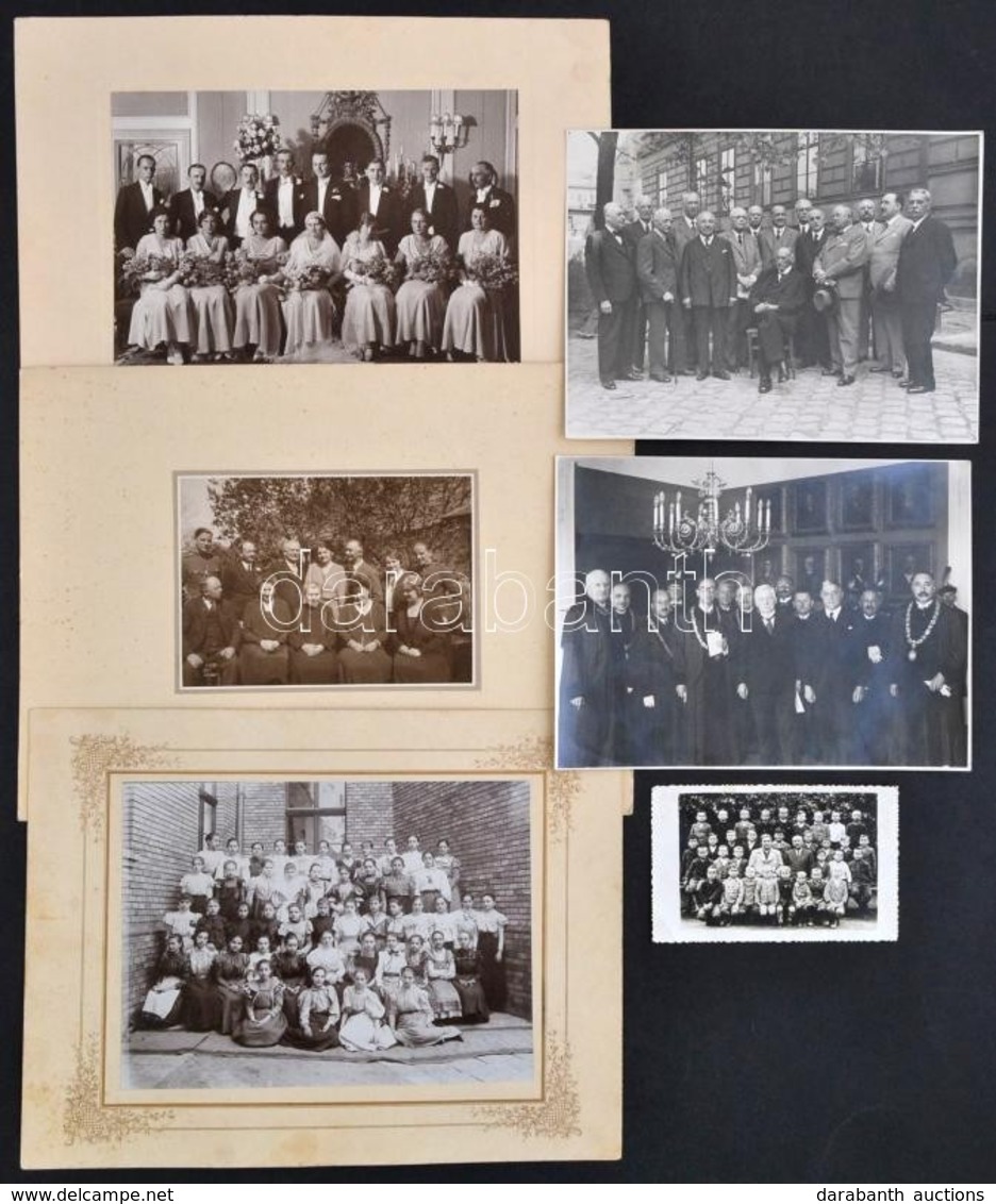 Cca 1920-1940 6 Db Különféle Csoportkép, Különböző Méretben - Autres & Non Classés