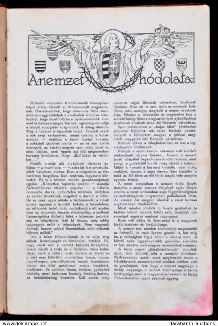 A Zászlónk C. Cserkész és Ifjúsági Lap 1915-1916-os Számainak Egy Része Bekötve - Scoutisme