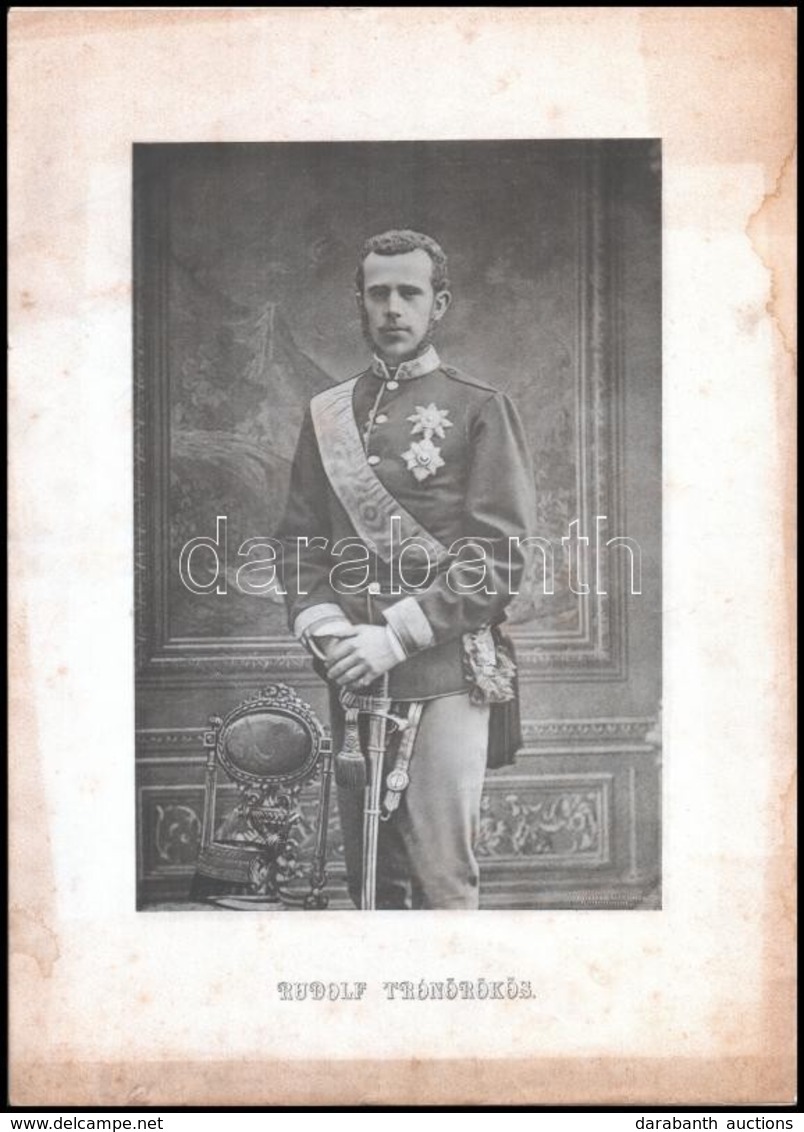 Cca 1880-1881 Habsburg Rudolf (1858-1889) Trónörökös és Stefánia Belga Királyi Hercegnő (1864-1945), Bp.-Eperjes, Divald - Unclassified