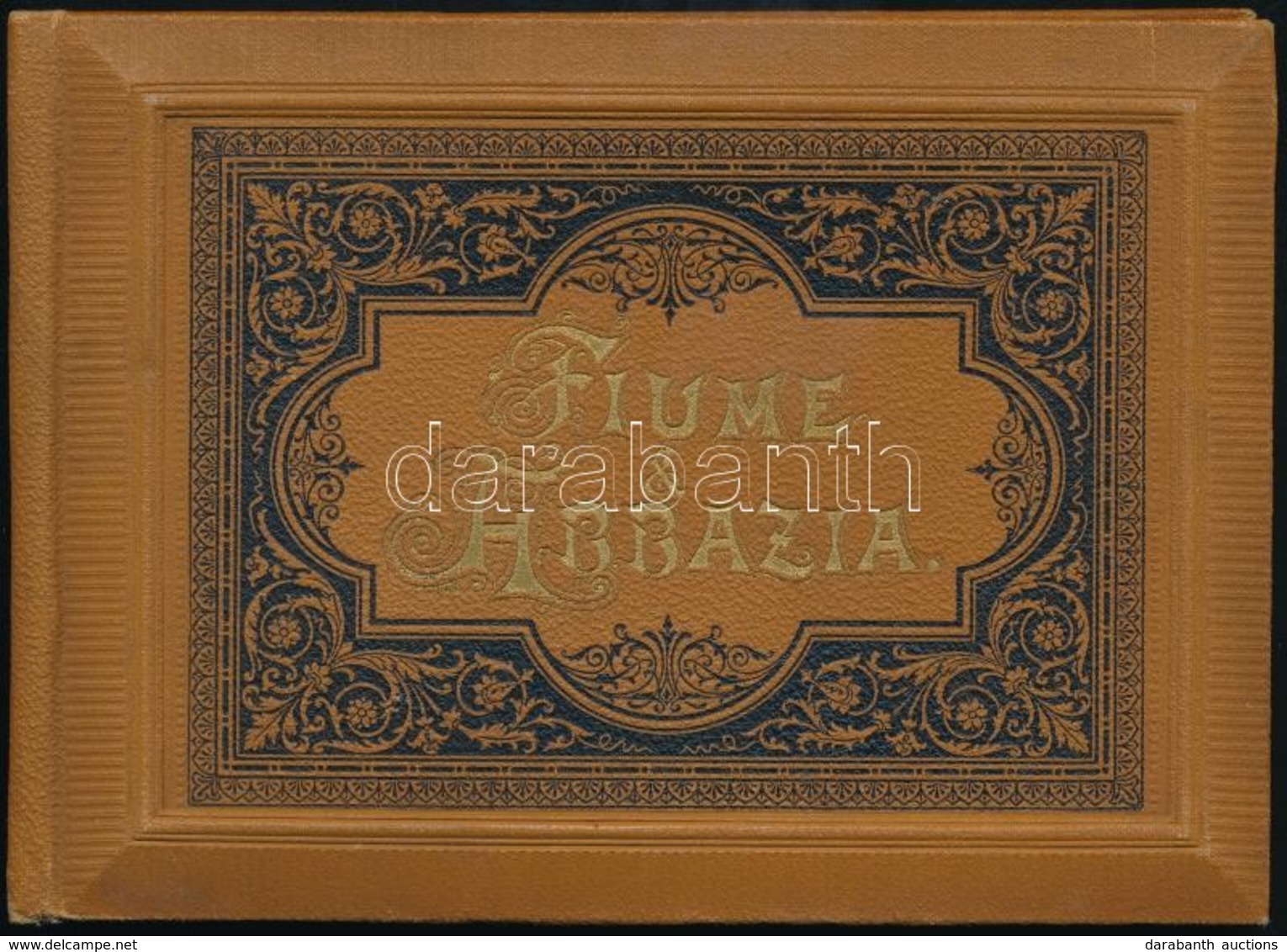 Cca 1890 Fiume és Abbázia 36 Db Liografált Képet Tartalmazó Egészvászon Kötésű Album. / Cca 1890 Abbazia & Fiume Album W - Ohne Zuordnung