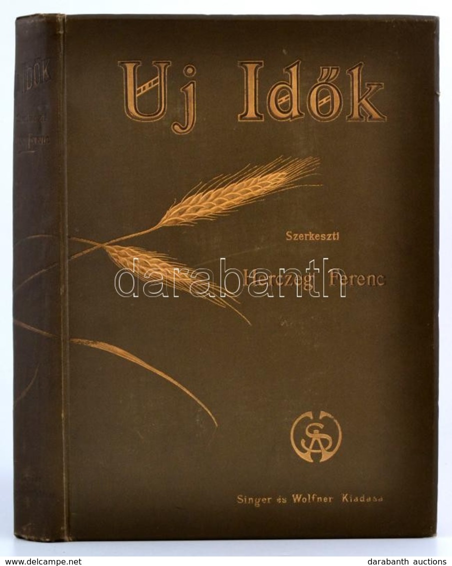 1905 Bp., Új Idők, Szépirodalmi, Művészeti és Társadalmi Képes Hetilap II. Kötet, Szerk. Herczeg Ferenc, Egészvászon Köt - Non Classés