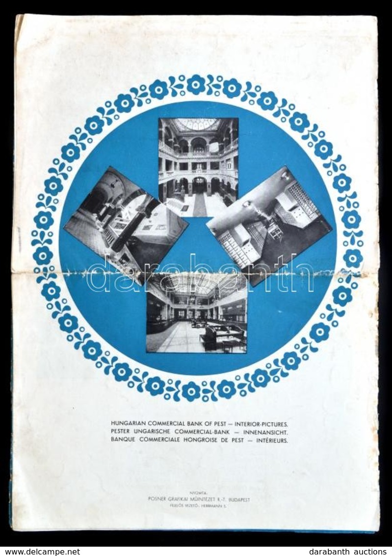 Cca 1940 Budapest Utazási Prospektus 3 Nyelven Képekkel, Szakadozott 12p  34 Cm - Non Classés