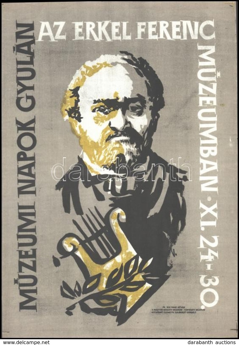 Múzeumi Napok Gyulán Az Erkel Ferenc Múzeumban Plakát, 40×28 Cm - Other & Unclassified