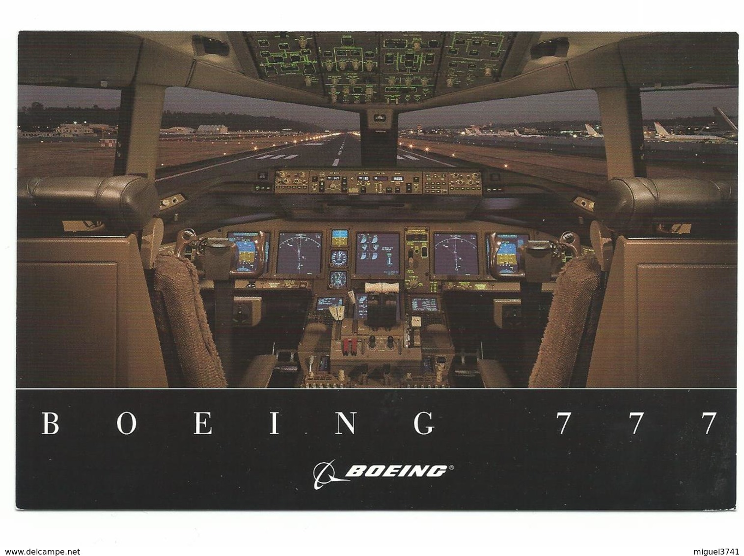 COCKPIT BOEING 777 FLIGHT DECK - CPA D'ORIGINE  Voir Detail Annonce - Altri & Non Classificati