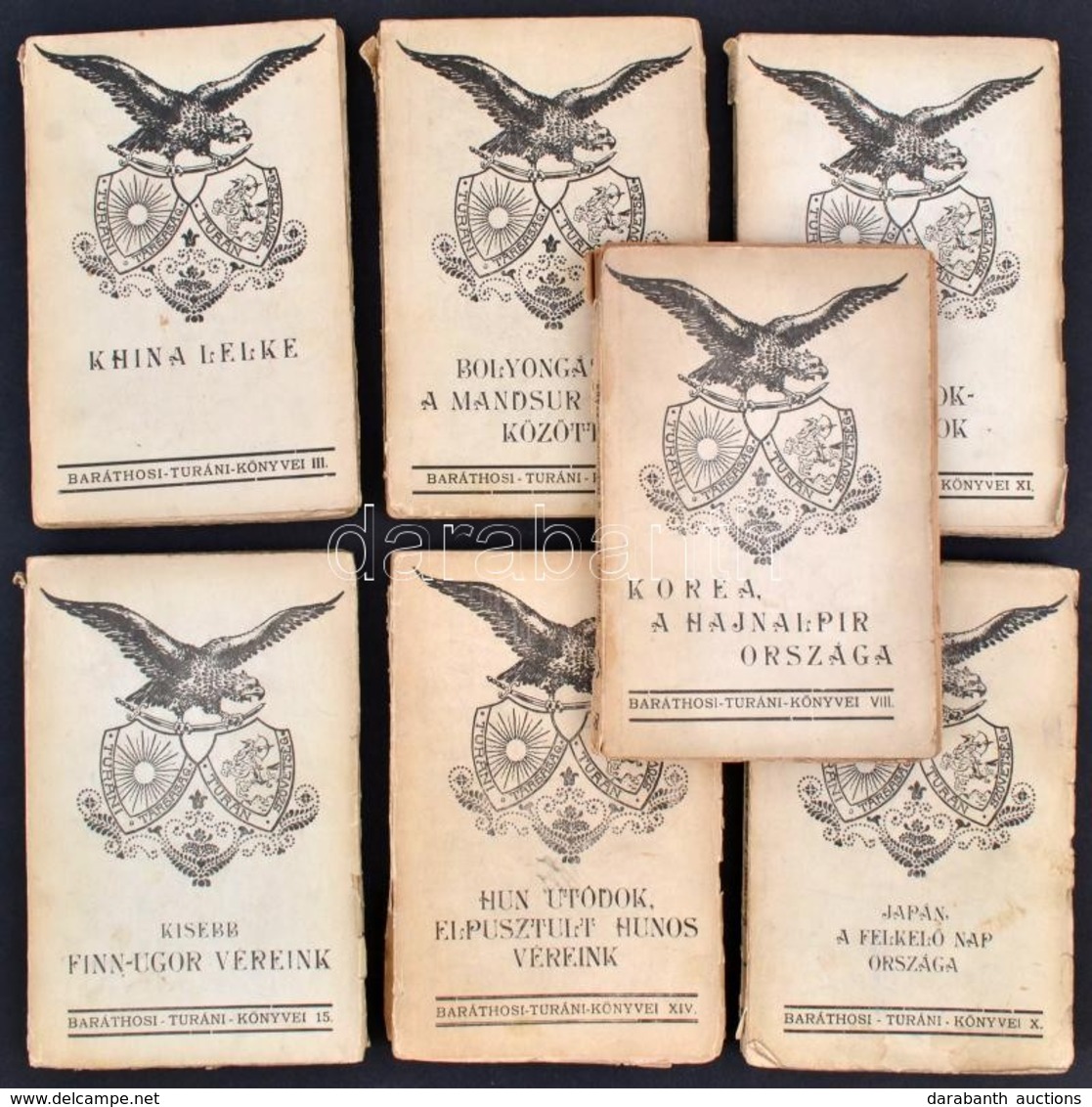 Baráthosi-Balogh Benedek: Baráthosi Turáni Könyvei 7 Kötete (II-III.,VIII.,X-XI.,XIV-XV.): Bolyongások A Mandzsur Népek  - Non Classés