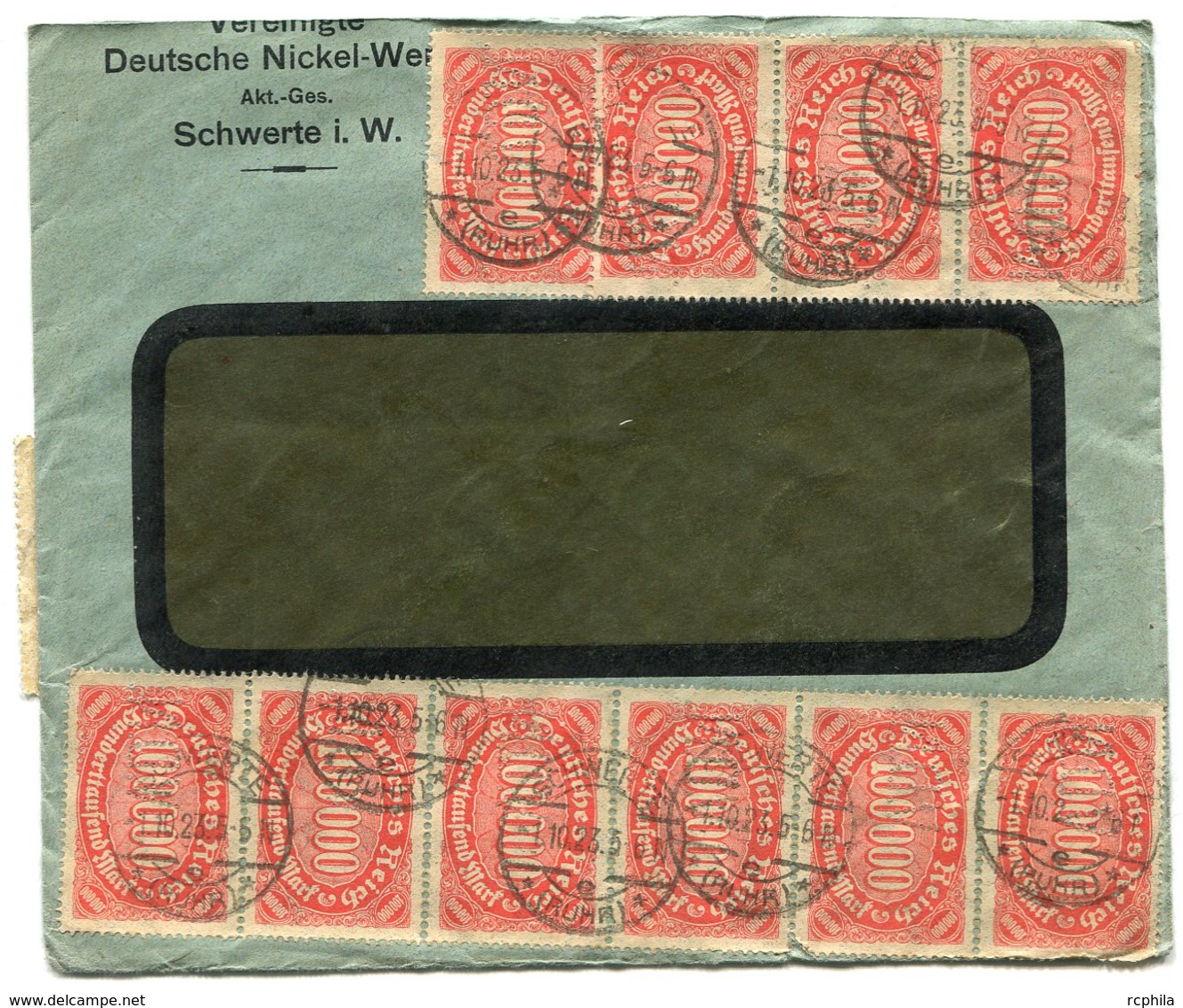 RC 14924 ALLEMAGNE 1923 INFLATION LETTRE DE SCHWERTE B/TB - COVER - Briefe U. Dokumente