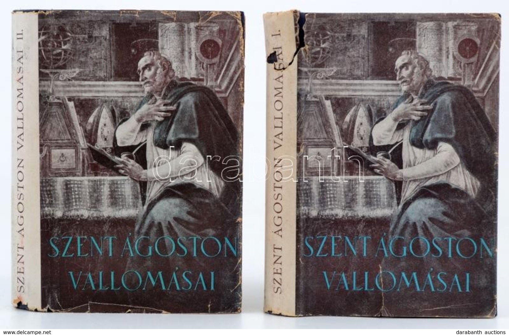 [Aurelius Augustinus]: Szent Ágoston Vallomásai I-II. Kötet. (I. Kötet: I-V. Könyv, II. Kötet: VI-X. Könyv.) Fordította  - Unclassified