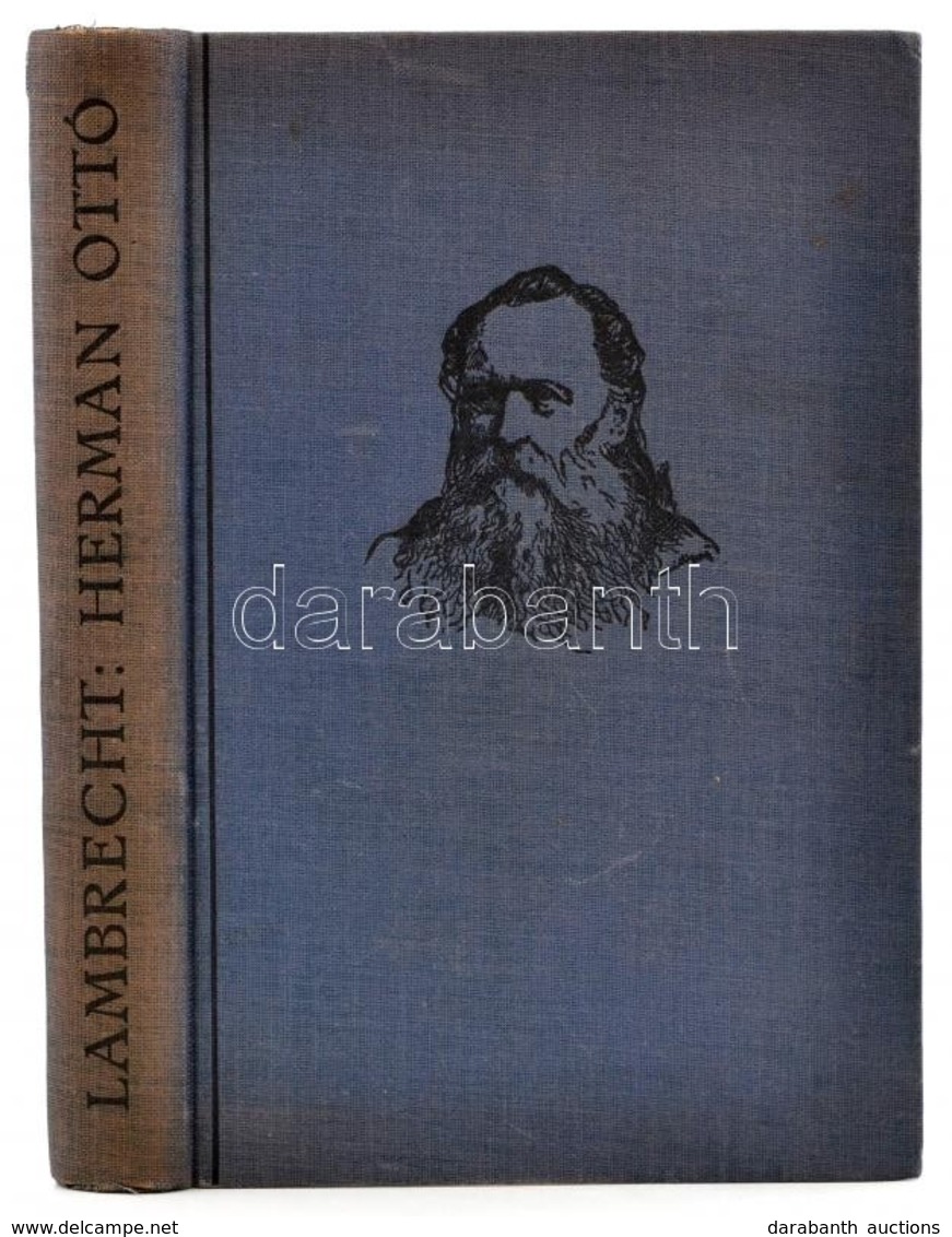 Lambrecht Kálmán: Hermann Ottó élete. Bp., én., Magyar Könyvbarátok. Kiadói Egészvászon Kötés, A Gerincen Apró Kopásnyom - Ohne Zuordnung