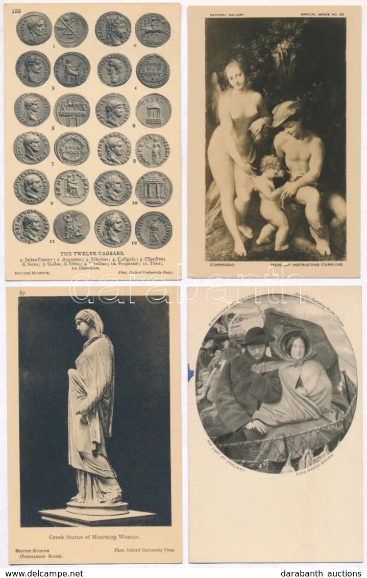 ** 56 Db RÉGI Használatlan Angol Művész Motívumlap / 56 Pre-1945 Unused British Art Motive Postcards - Unclassified