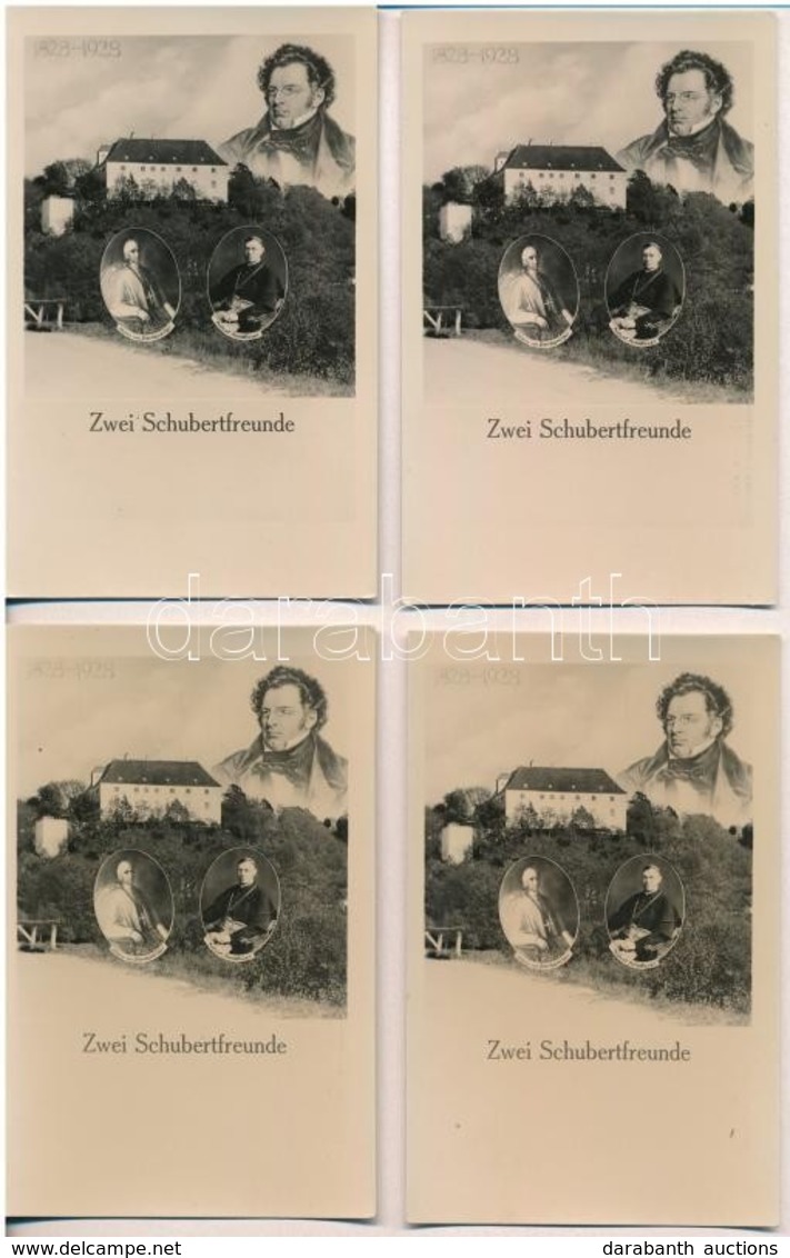 ** 10 Db RÉGI Egyforma Motívum Képeslap: Schubert / 10 Pre-1945 Alike Motive Postcards: Zwei Schubertfreunde - Non Classés