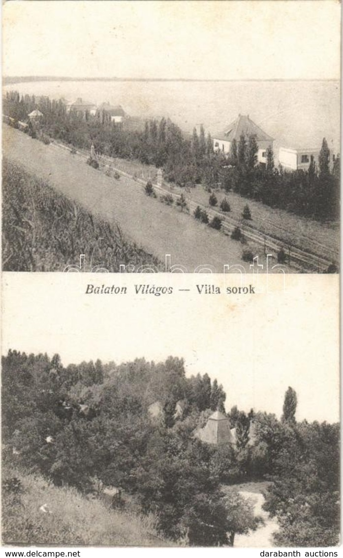 T2/T3 1915 Balatonvilágos, Villa Sorok. Stausz S. Fényképész Felvétele (fl) - Non Classés