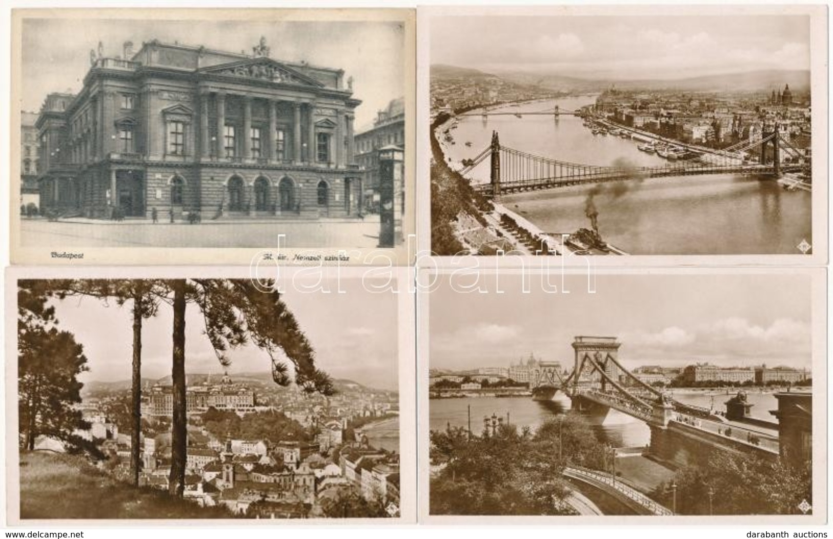 ** Budapest - 8 Db Régi Használatlan Képeslap / 8 Pre-1945 Unused Postcards - Non Classés