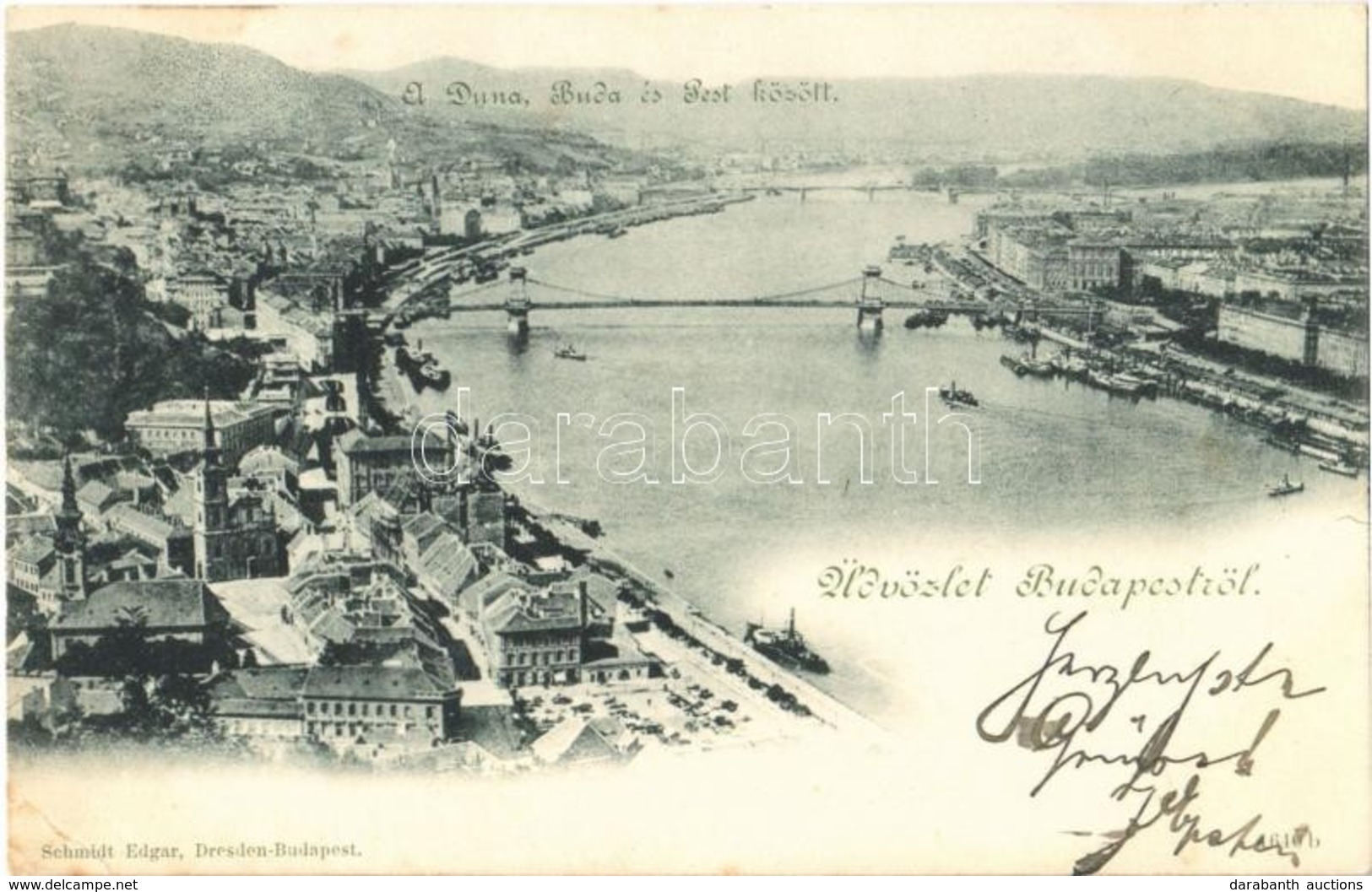 T2/T3 1900 Budapest, A Duna Buda és Pest Között  (EK) - Ohne Zuordnung